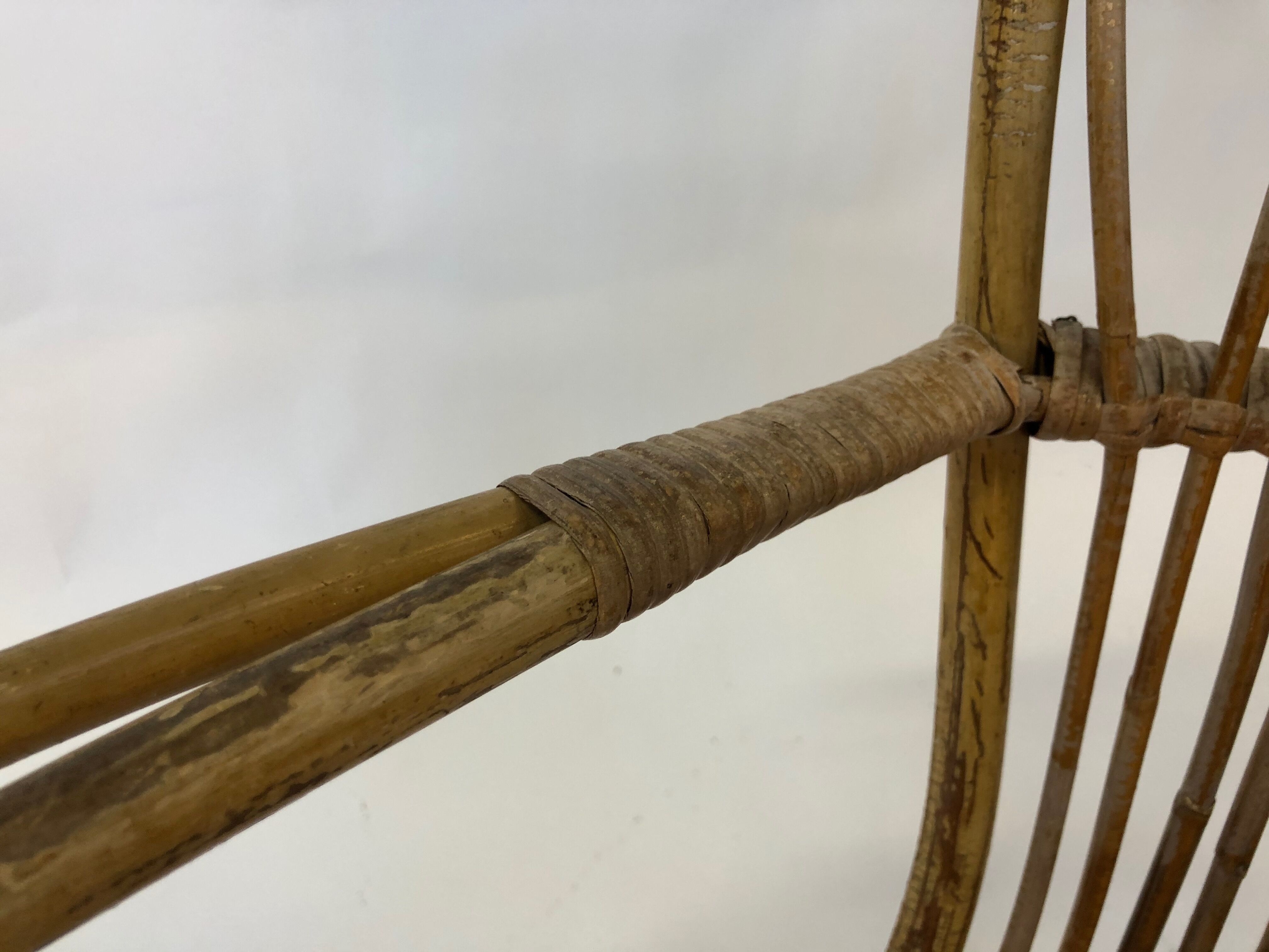 Rattan chair by Rohe Noordwolde, 1960