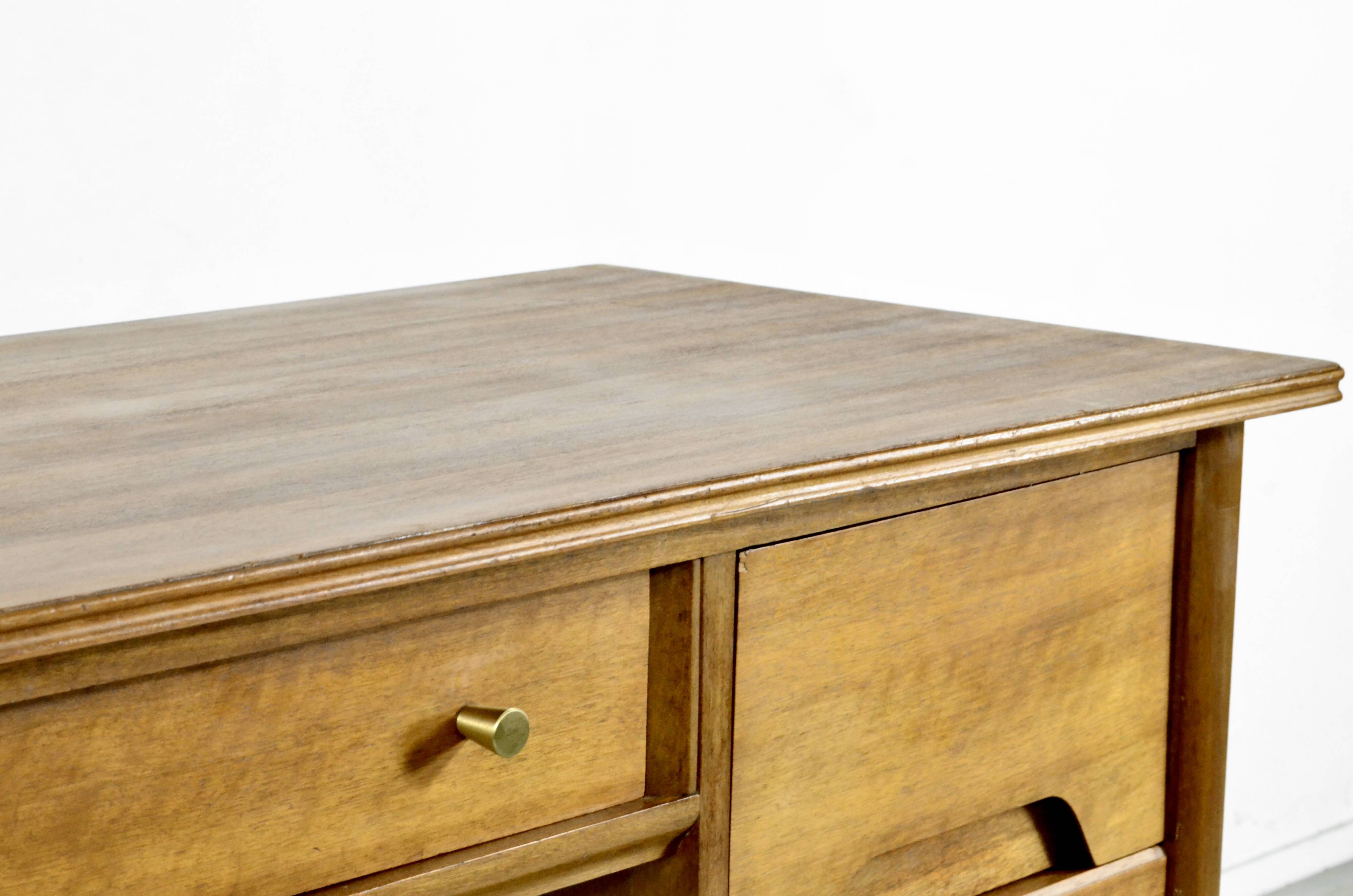 Midcentury A. Younger Walnut Desk. Unique Vintage Modern