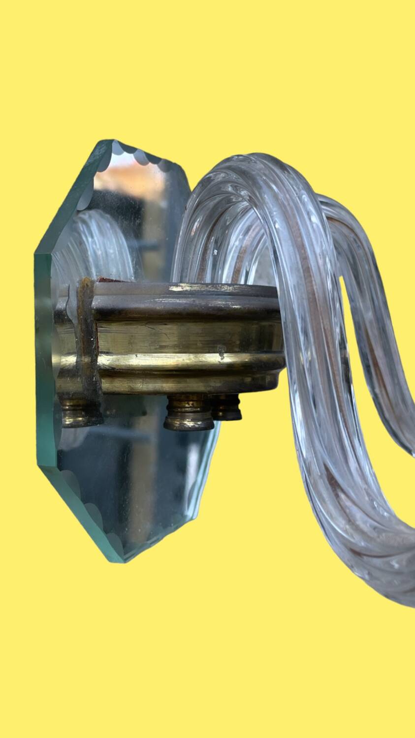 Pair of Venetian glass sconces, circa 1930