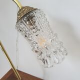 Brass and glass desk lamp