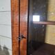 Late 19th century mahogany shop display cabinet.