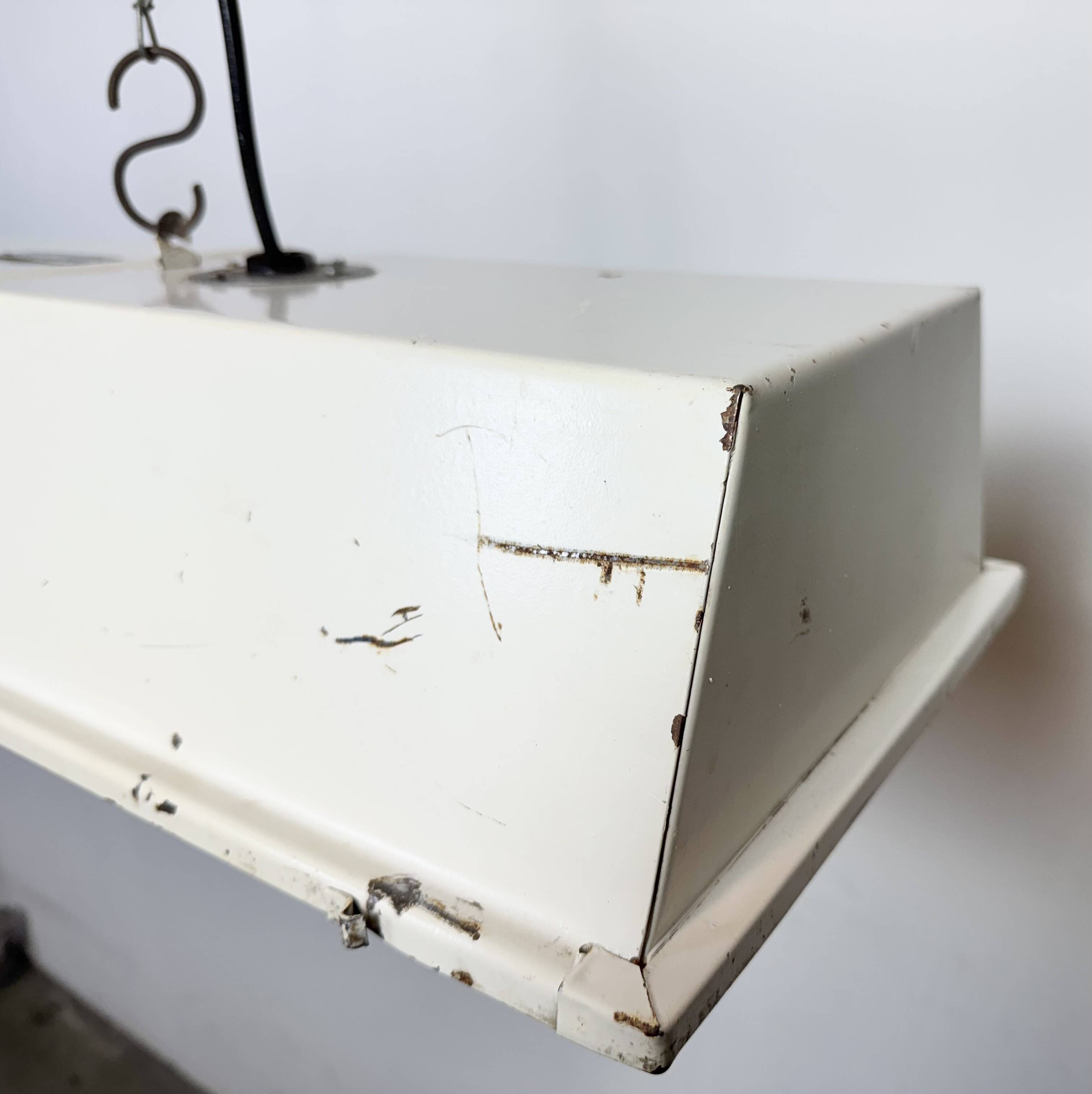 Beige Industrial Hanging Tube Light from Famor , 1970s