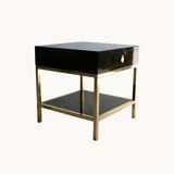 A pair of side tables by guy lefevre for jansen. france 70s.