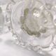 Paire de vases vintage en verre de Murano transparent Bullicante par Ercole Barovier