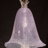 Elegant Barovier e Toso Lantern in Bubble Glass with a Rostrato glass element