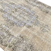 5x9 Rug For Living Room Gray Blue Handmade Wool Antique Turkish Rug, 156x264Cm