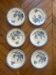 6 Chardons Gien plates