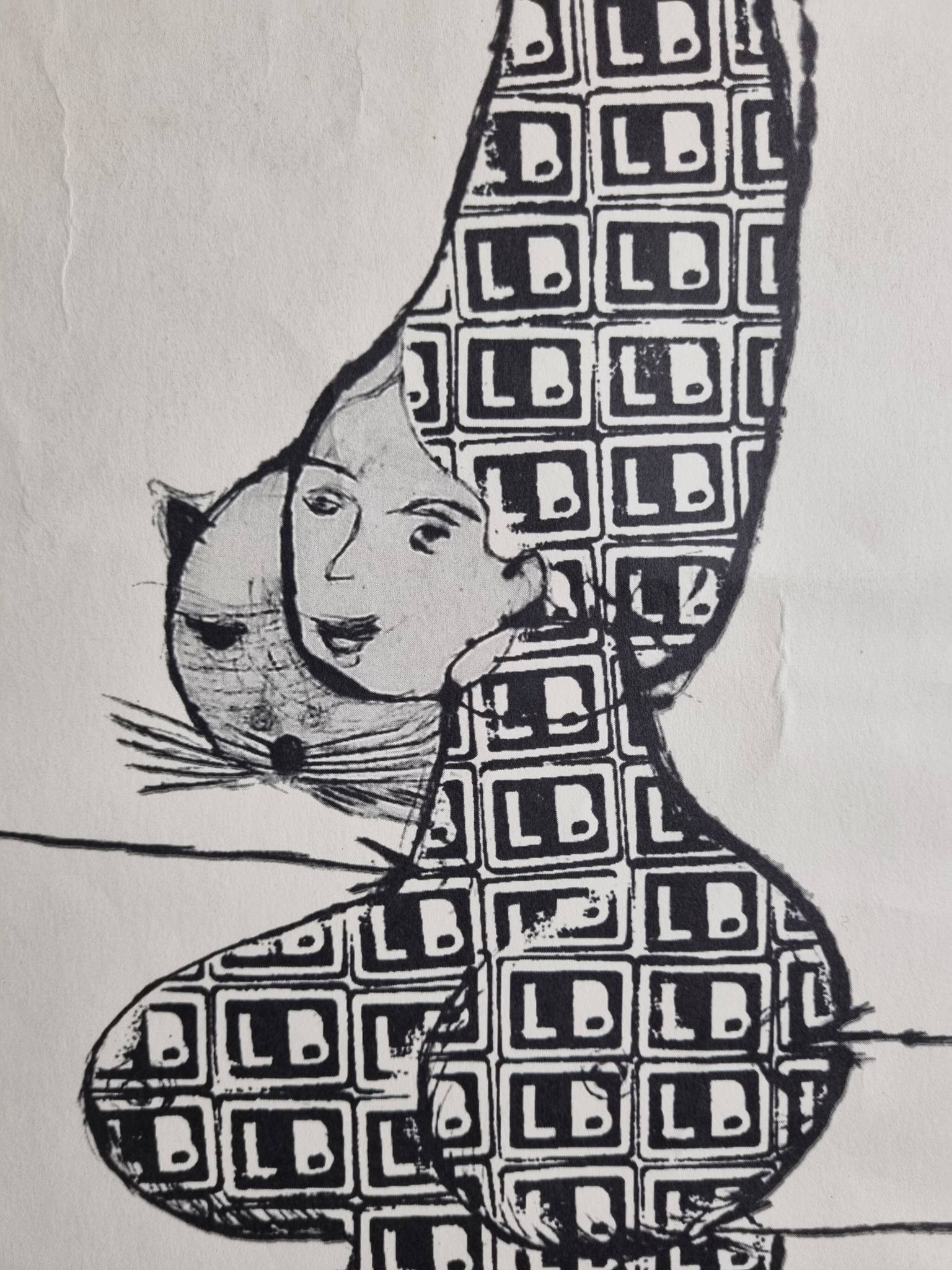 Exhibition poster after Louise Bourgeois, prints, drawings Center Georges Pompidou, 1995