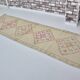 Geometric Vintage White Oushak Runner sku 2080