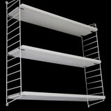 Original String shelf / Kajsa + Nisse Strinning / mid-century modern design / white / 75x80x20cm