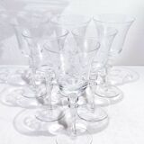 6 Monogrammed Wine Glasses C