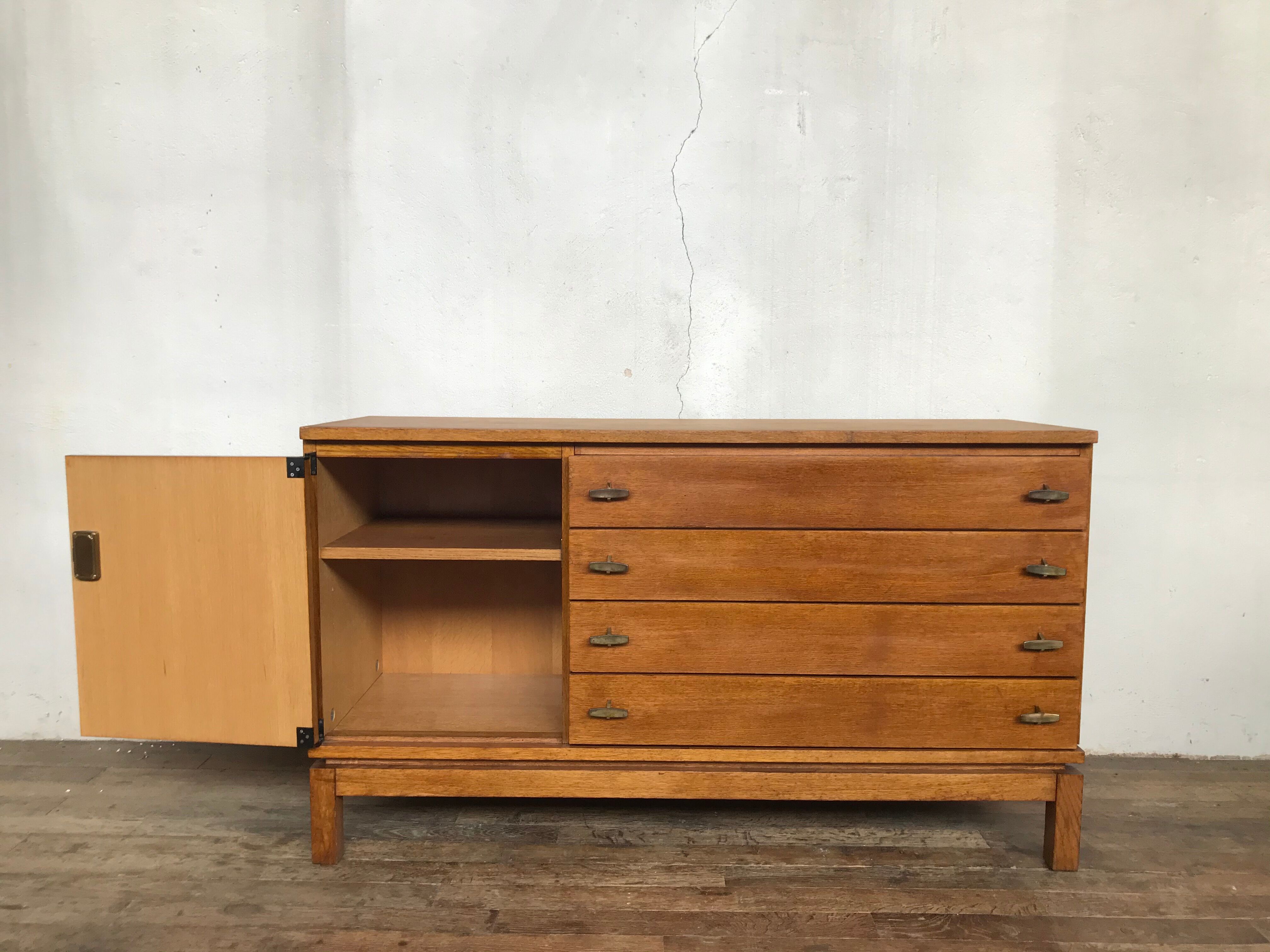 Vintage buffet Marcel Gascoin reconstruction design 1960