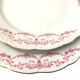 12 assiettes plates en porcelaine
