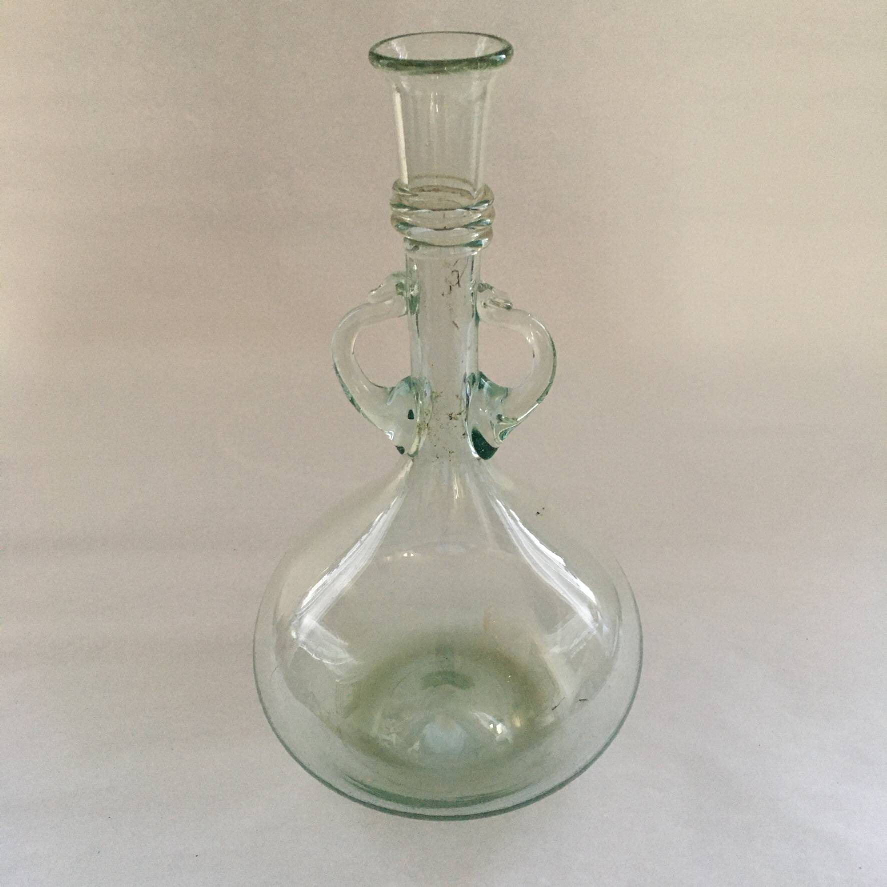 Italian blown glass carafe