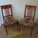 Set of 2 Purple and Green Tapestry Chairs - Cherry