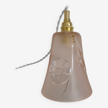 Baladeuse ou Suspension avec tulipe vintage rose