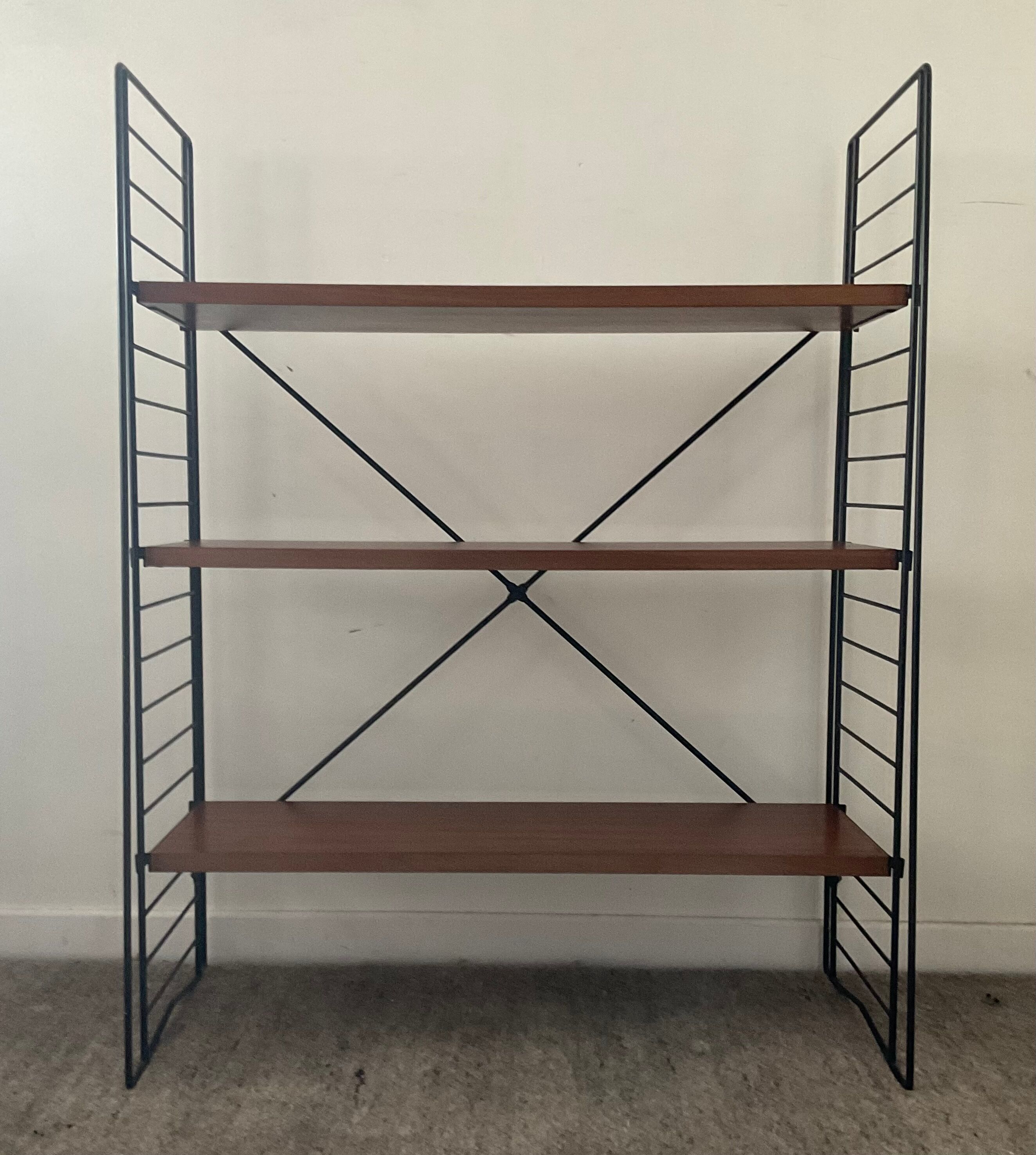Tomado To.Decker shelf in teak and metal 50/60s