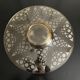 Plat art deco  en verre gravé