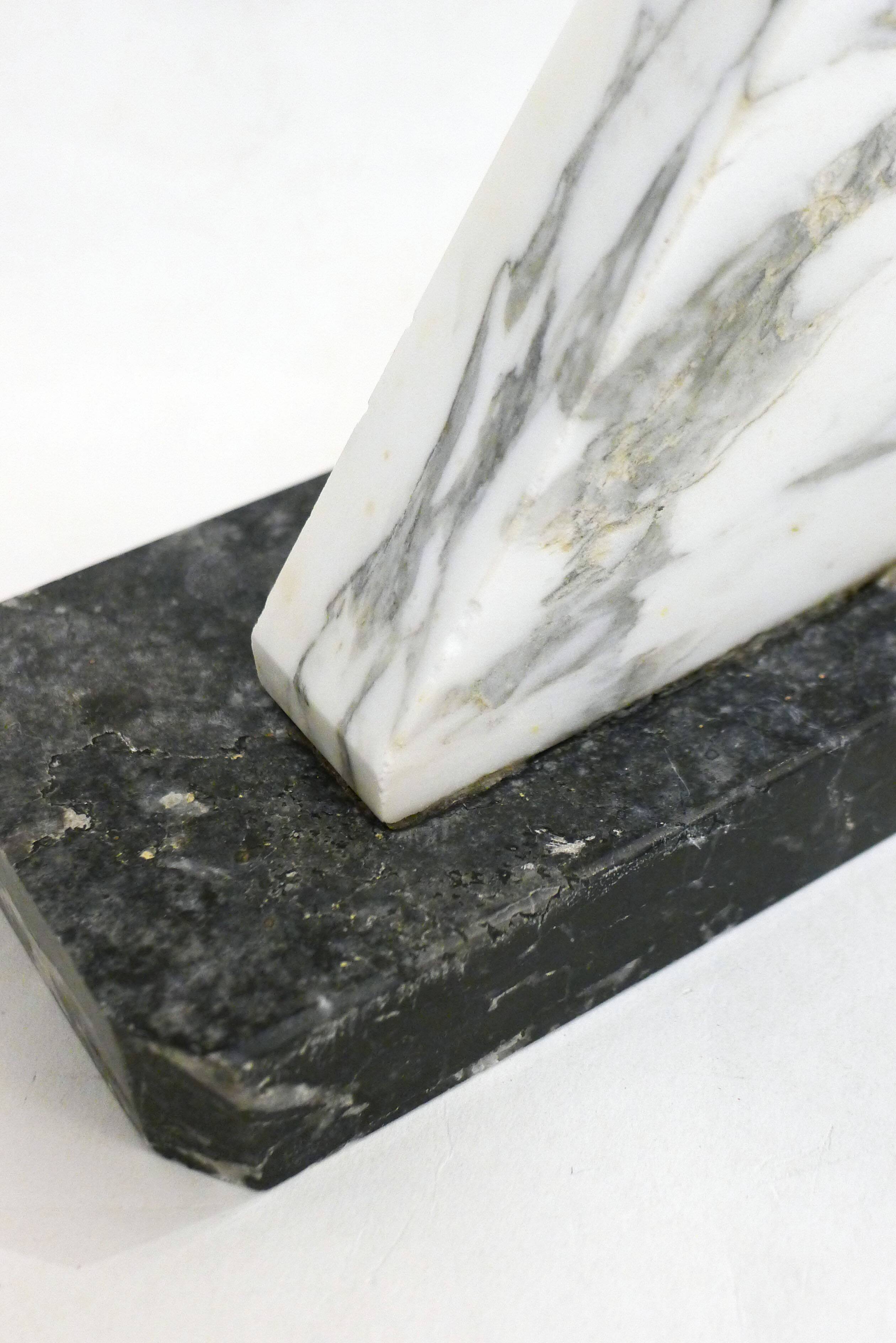 Art Deco marble bookends