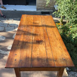 Antique farmhouse table in solid oak, 1900