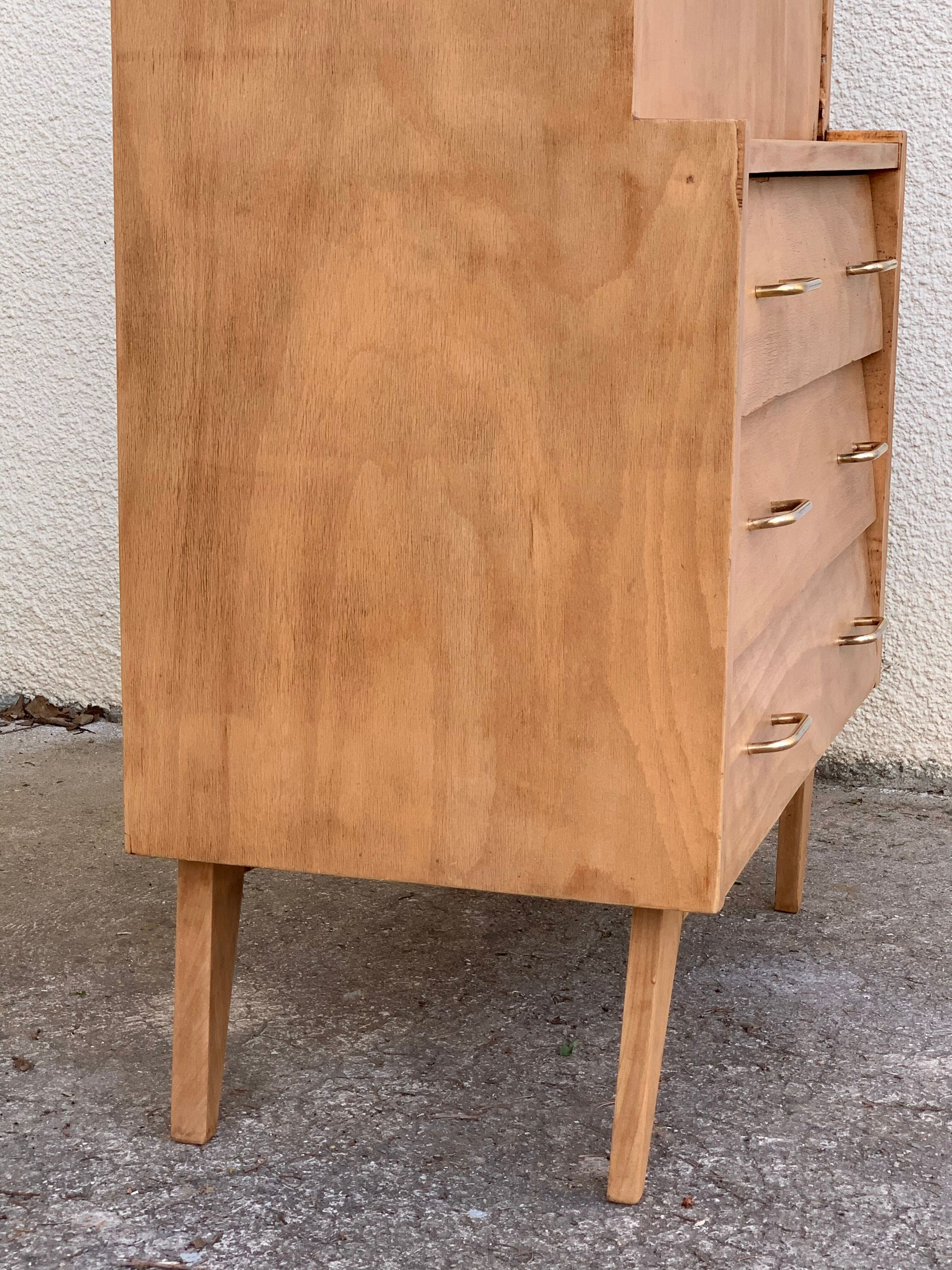 Secretary dresser vintage compass feet 1950