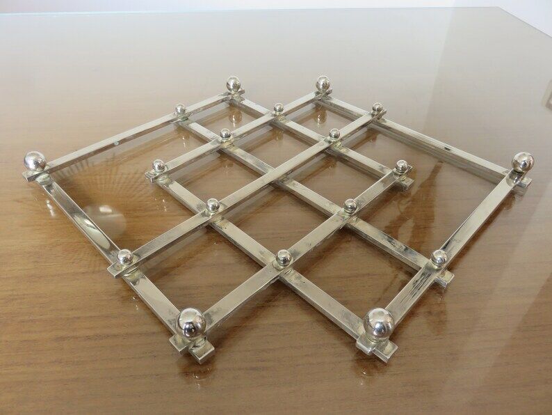 Extendable silver metal underside 40s 50s