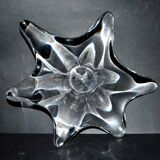 Baccarat splash star pocket bowl in molded crystal design 1950-1960