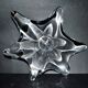 Baccarat splash star pocket bowl in molded crystal design 1950-1960