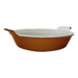 Le creuset - enameled cast iron gratin dish - french - vintage