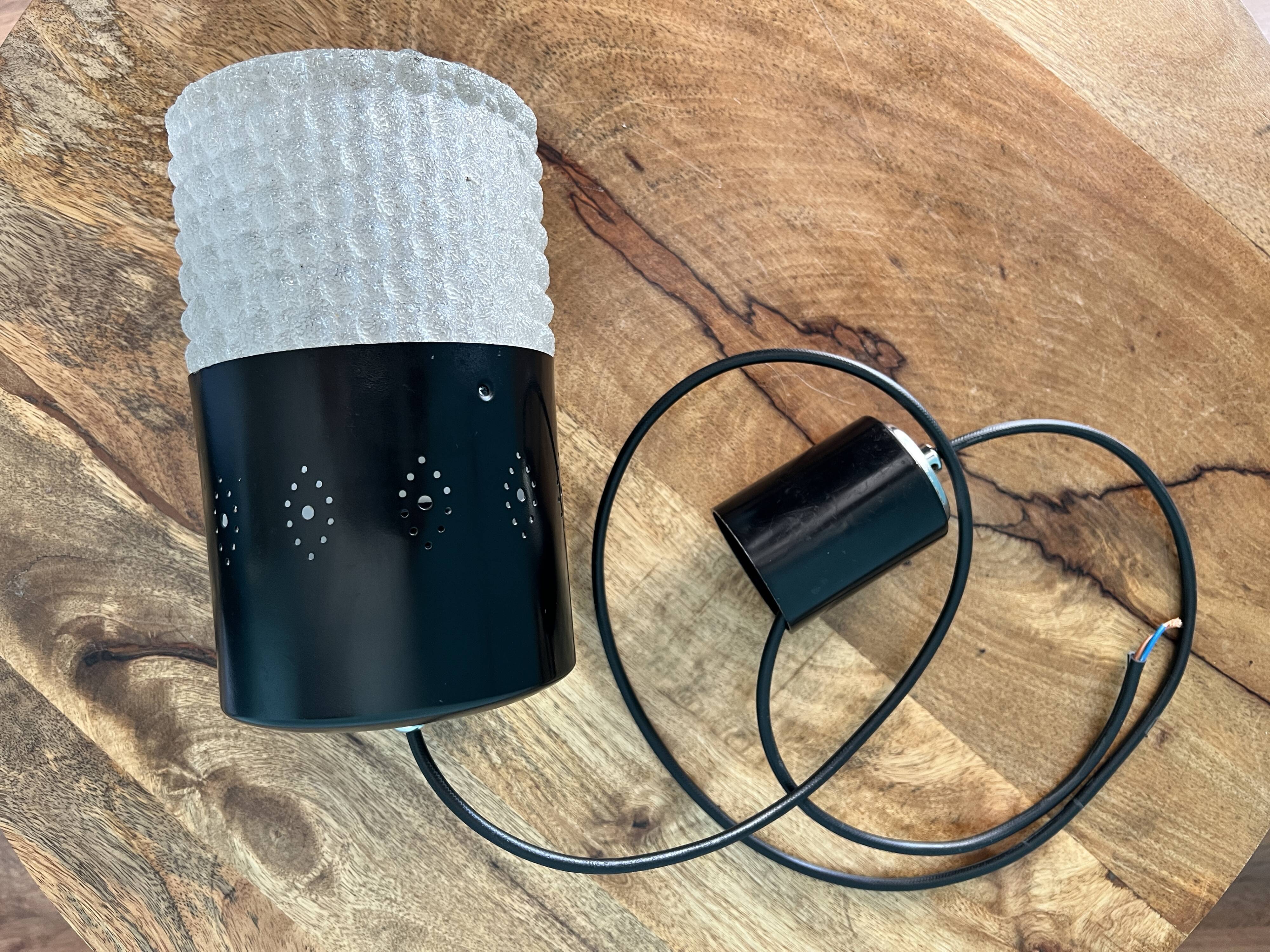 Mid century lamp / home decor from the 1960s / ceiling pendant shade lamp