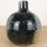 Vase boule polychrome en verre soufflé