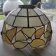 Vintage mother-of-pearl and glass ceiling pendant lampshade
