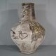 Vallauris ceramic vase signed Bessone décor orchestra instrument music