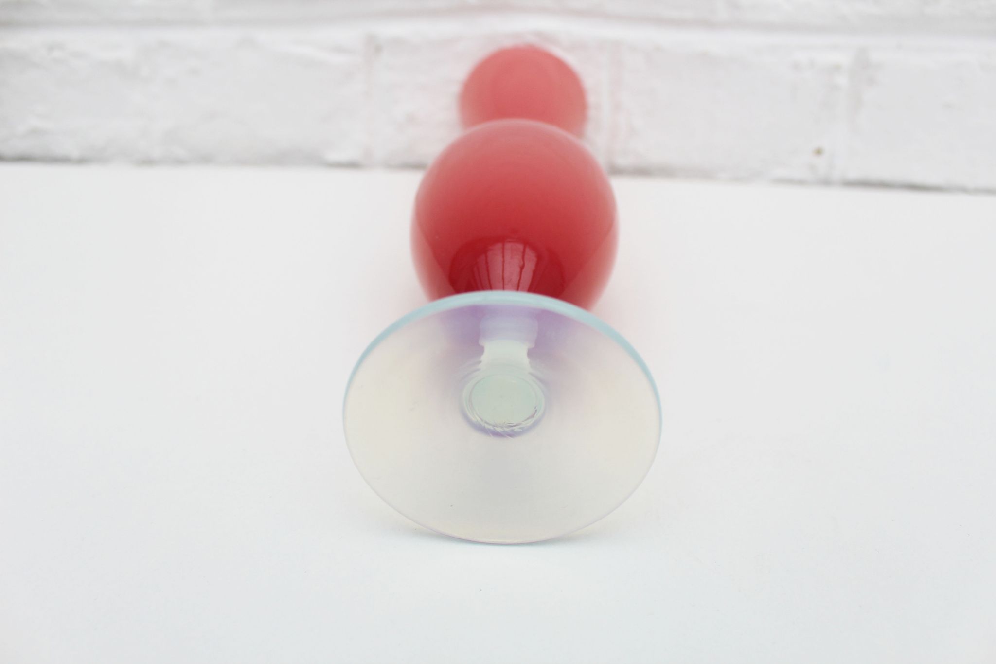 Vintage  pink opaline vase