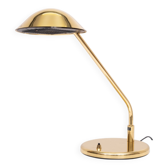 Lampe de bureau en laiton de qualité supérieure par Vibia Espagne années 1980