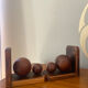 Paire de serres-livres boules