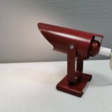 Small delicious wall lamp in Bordeaux red color from the 1980s