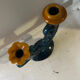 Vintage ceramic organic candlestick