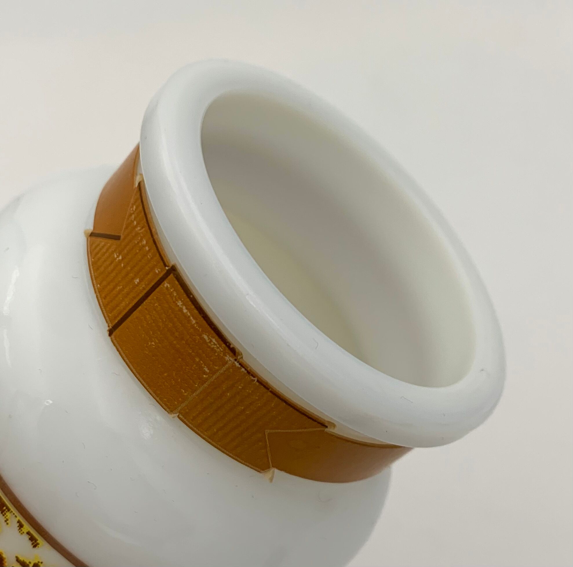 Pot, bottle in vintage opaline "madame rochas" - 1970s