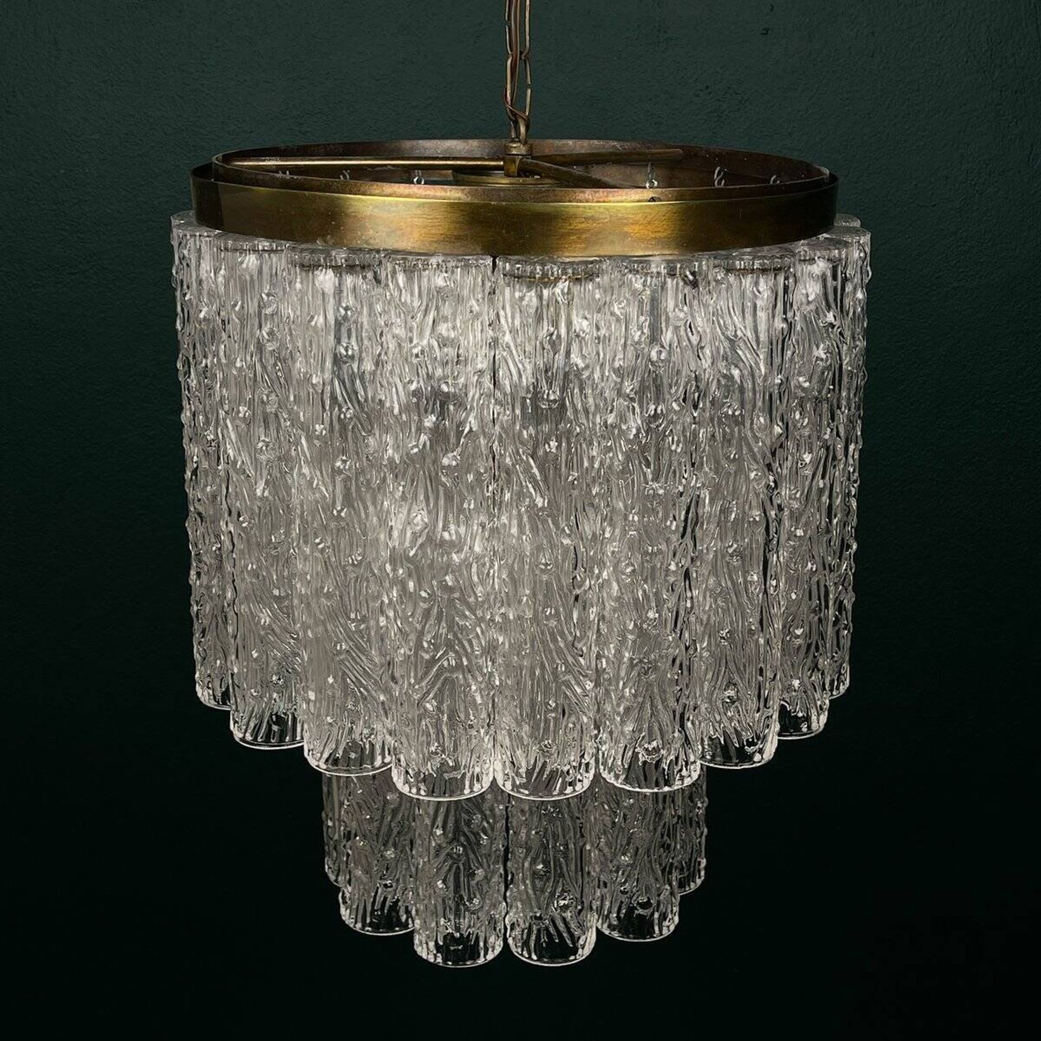 Murano glass chandelier by Venini, Italy, 1960s