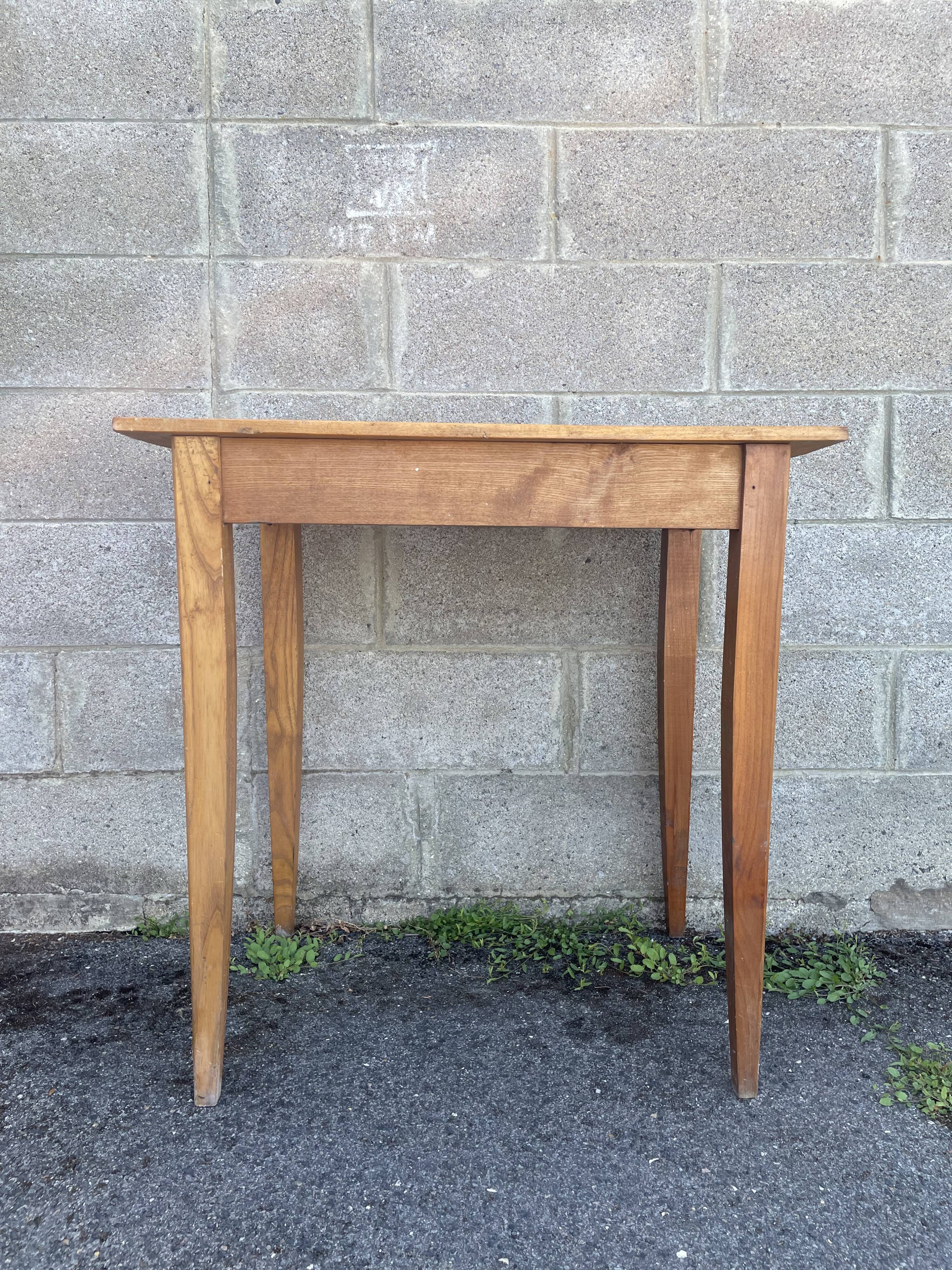 1950s oak side table