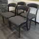 Lot de 4 chaises Baumann modèle Gondole, années 1970