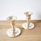 Pair of silver candle holders