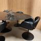 Vintage Eero Saarinen Knoll oval tulip marble dining table