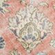 7x11 Salmon Pink & Blue Vintage Persian Rug, Large Floral Rustic Decor