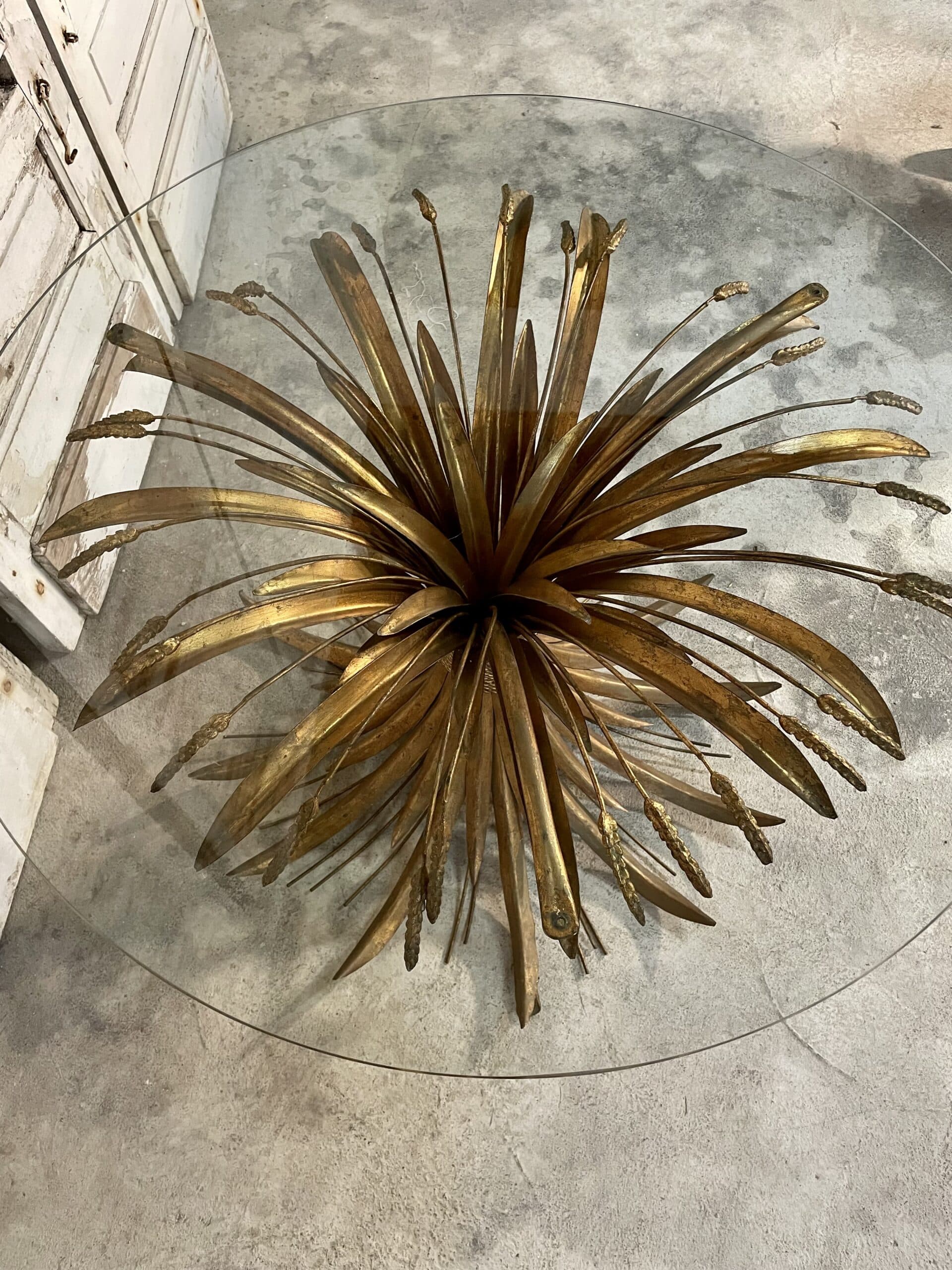 Coffee table sheaf of wheat "coco chanel" by robert goossens