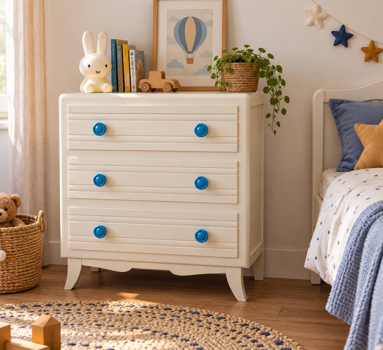 Commode vintage 3 tiroirs