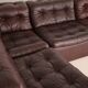 Modular leather sofa