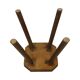 Old Rustic Solid Wood Stool Milk Stool Brutalist Style