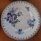 4 dessert plates U&C Sarreguemines, Flore model